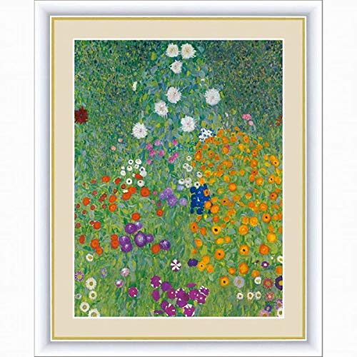 Amazon.co.jp: グスタフ・クリムト『農家の庭』高精彩工芸画+手彩 風景